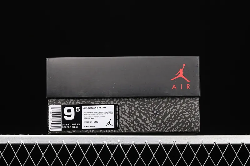 All categories Air Jordan Jordan series basketball shoes Air Jordan 3 Air Jordan 3 Retro "Chlorophyll" AJ3 Joe 3 Chlorophyll Gray Green Manuscript 136064-006